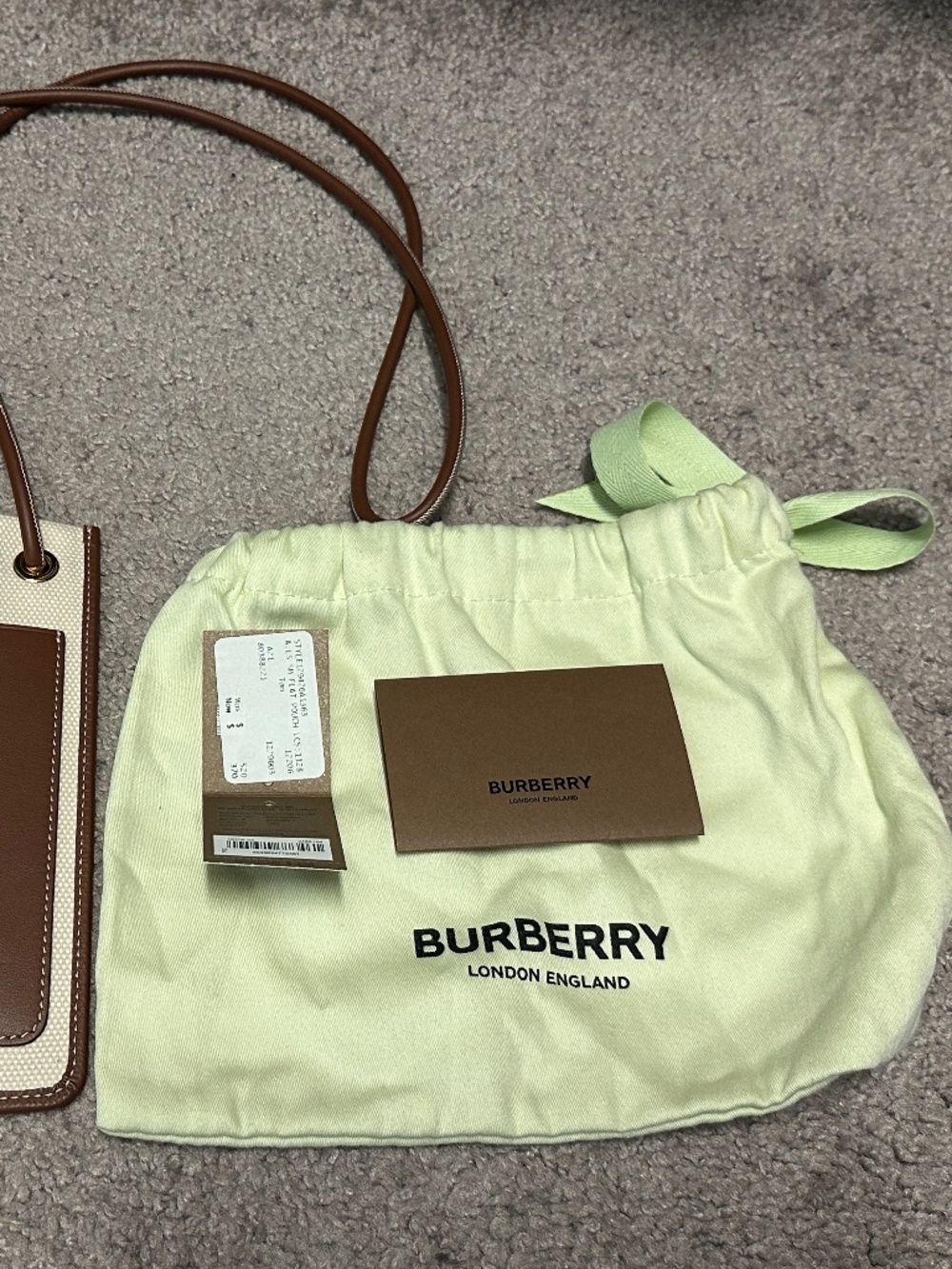 Burberry Canvas Crossbody Pouch – New, With Dust Bag - Picture 6 of 8